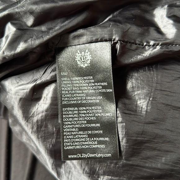 DL2 by Dawn Levy long down coat with fur hood - Picture 8 of 13